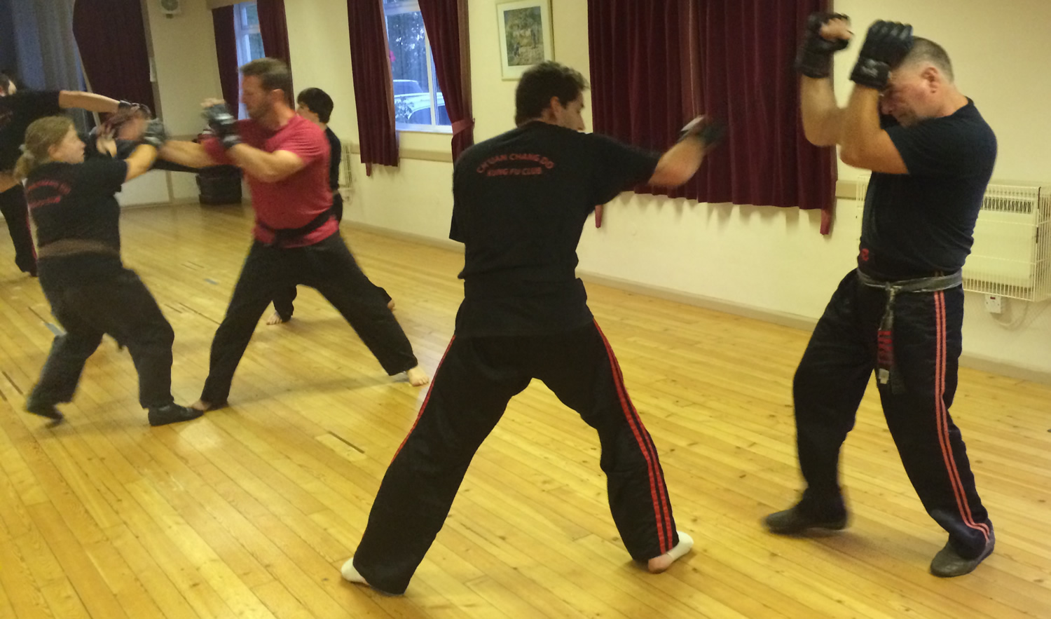 Sparring at the old Aythorpe Roading Club